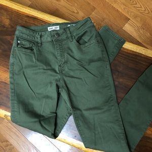 Warp + Weft JFK New York skinny jeans - dark green